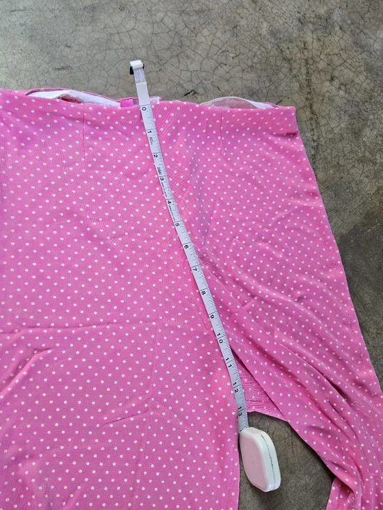 Vintage 60s Pink Polka Dot Two-Piece Set Pants & Top xs - Picture 15 of 16